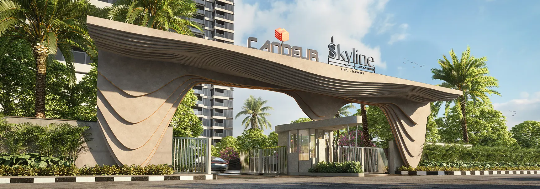 Candeur Skyline entrance arch